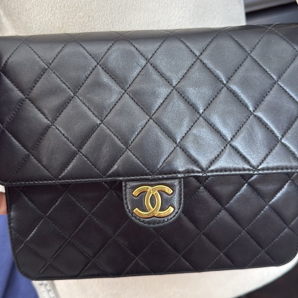 Chanel Black Quilted Leather Bag